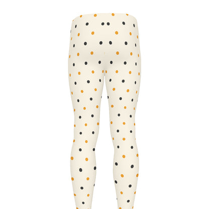 Halloween Polka Dot Pattern Print Men's leggings