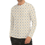 Halloween Polka Dot Pattern Print Men's Long Sleeve Rash Guard