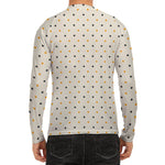 Halloween Polka Dot Pattern Print Men's Long Sleeve Rash Guard