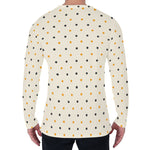 Halloween Polka Dot Pattern Print Men's Long Sleeve T-Shirt
