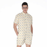 Halloween Polka Dot Pattern Print Men's Rompers