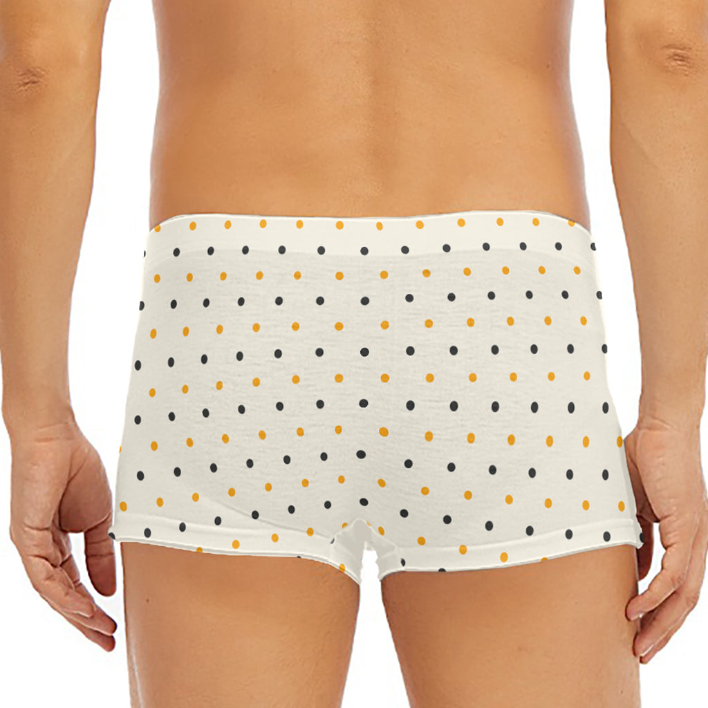 Halloween Polka Dot Pattern Print Men's Short Boxer Briefs