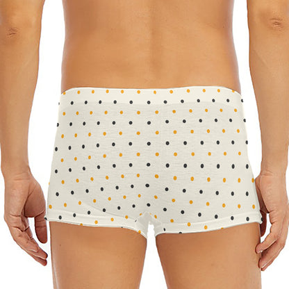 Halloween Polka Dot Pattern Print Men's Short Boxer Briefs