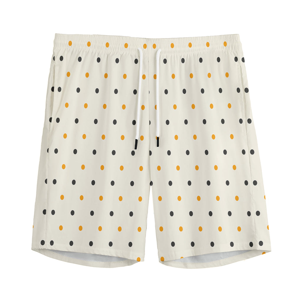 Halloween Polka Dot Pattern Print Men's Sports Shorts