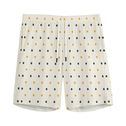 Halloween Polka Dot Pattern Print Men's Sports Shorts