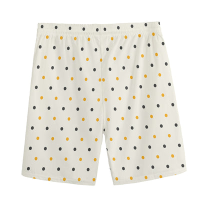 Halloween Polka Dot Pattern Print Men's Sports Shorts