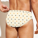 Halloween Polka Dot Pattern Print Men's Swim Briefs