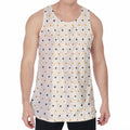 Halloween Polka Dot Pattern Print Men's Velvet Tank Top