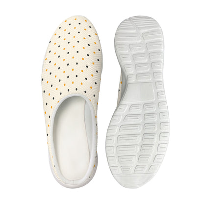 Halloween Polka Dot Pattern Print Mesh Casual Shoes