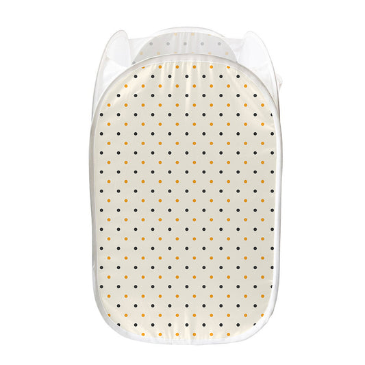 Halloween Polka Dot Pattern Print Mesh Laundry Hamper