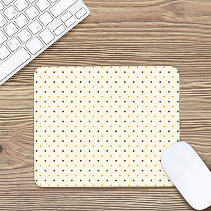Halloween Polka Dot Pattern Print Mouse Pad
