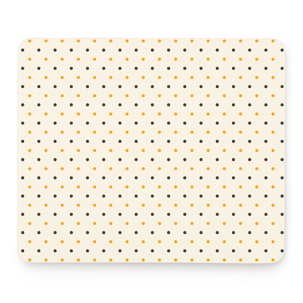 Halloween Polka Dot Pattern Print Mouse Pad