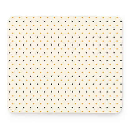 Halloween Polka Dot Pattern Print Mouse Pad