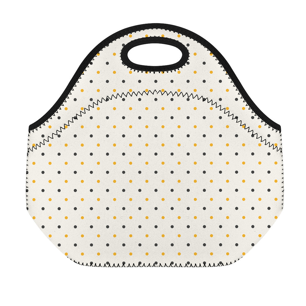 Halloween Polka Dot Pattern Print Neoprene Lunch Bag