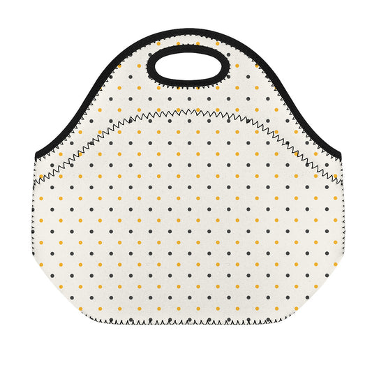 Halloween Polka Dot Pattern Print Neoprene Lunch Bag