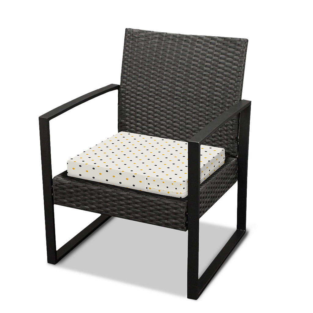 Halloween Polka Dot Pattern Print Outdoor Seat Cushion Cover