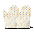 Halloween Polka Dot Pattern Print Oven Mitts