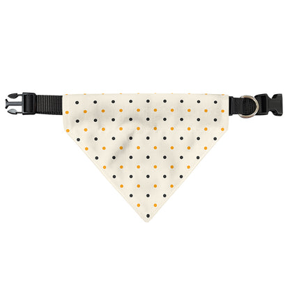 Halloween Polka Dot Pattern Print Over The Collar Dog Bandana