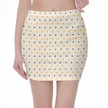 Halloween Polka Dot Pattern Print Pencil Mini Skirt