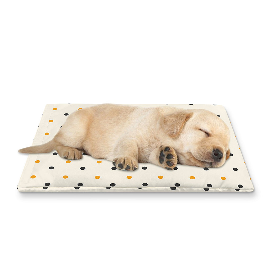 Halloween Polka Dot Pattern Print Pet Cooling Mat Cover