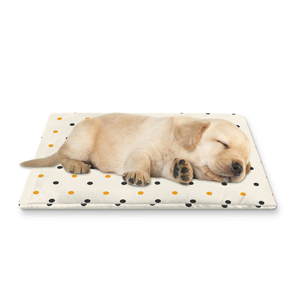 Halloween Polka Dot Pattern Print Pet Cooling Mat Cover