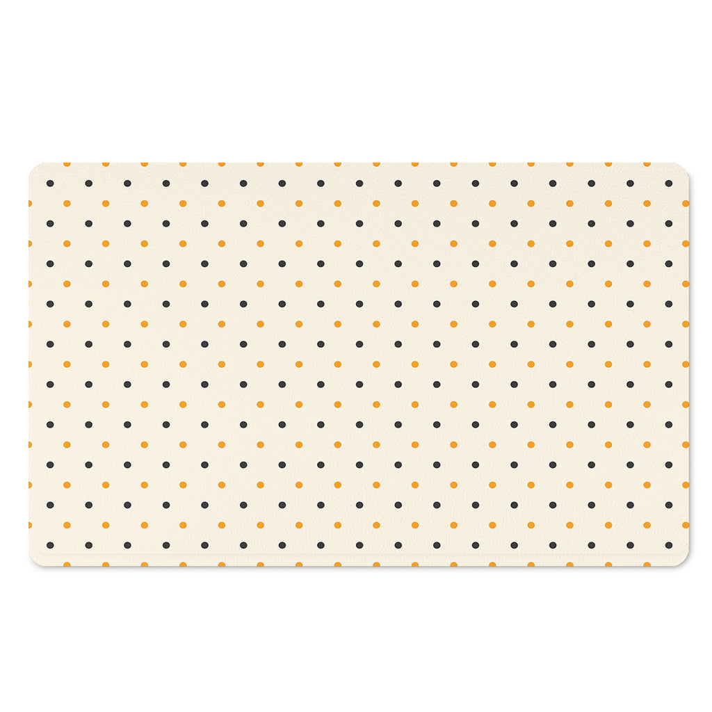 Halloween Polka Dot Pattern Print Polyester Doormat