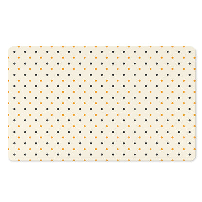 Halloween Polka Dot Pattern Print Polyester Doormat