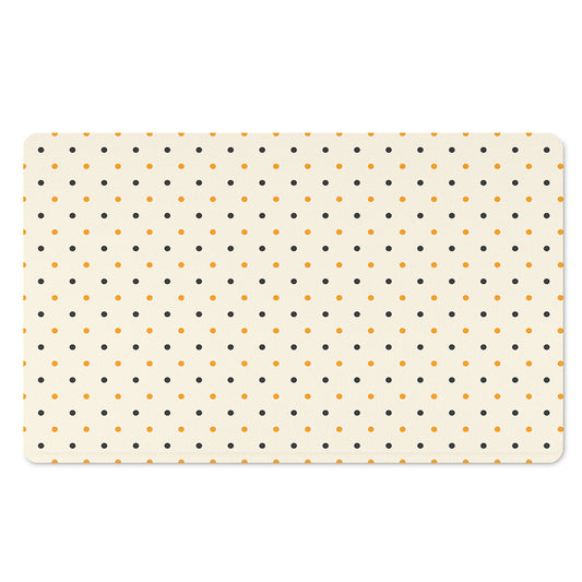 Halloween Polka Dot Pattern Print Polyester Doormat