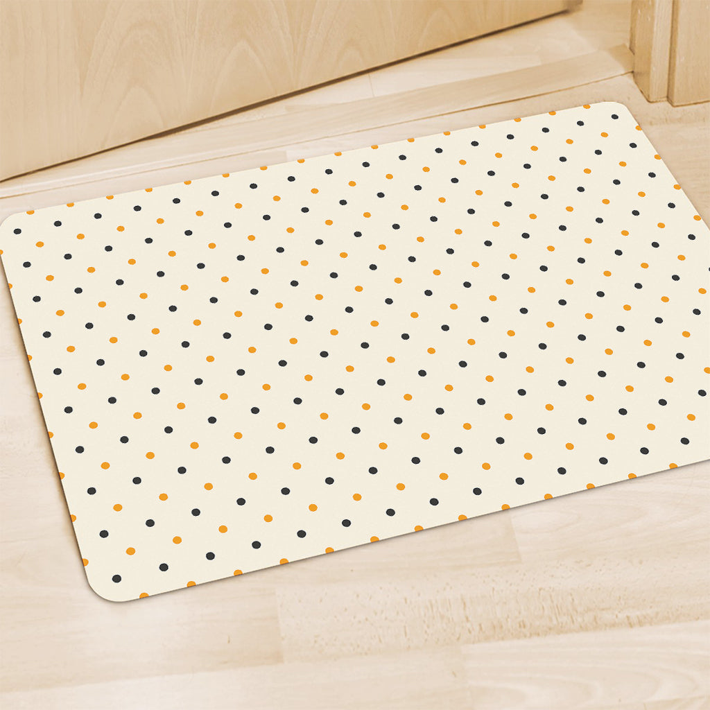 Halloween Polka Dot Pattern Print Polyester Doormat