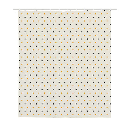 Halloween Polka Dot Pattern Print Polyester Shower Curtain
