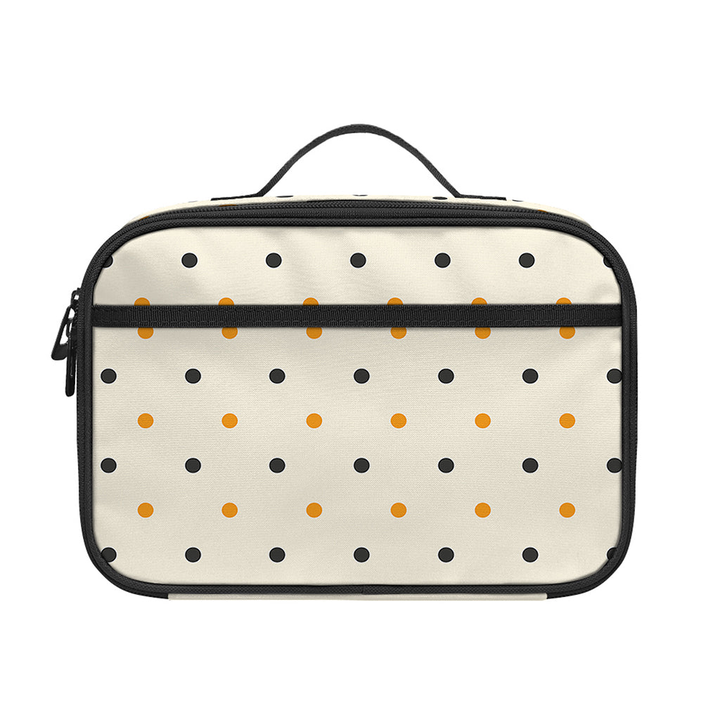 Halloween Polka Dot Pattern Print Portable Lunch Bag