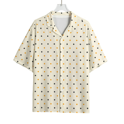 Halloween Polka Dot Pattern Print Rayon Hawaiian Shirt