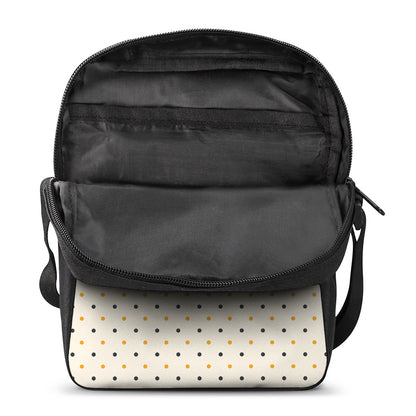 Halloween Polka Dot Pattern Print Rectangular Crossbody Bag