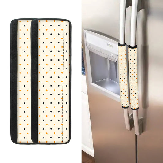 Halloween Polka Dot Pattern Print Refrigerator Handle Covers