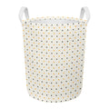 Halloween Polka Dot Pattern Print Round Laundry Basket