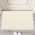 Halloween Polka Dot Pattern Print Rubber Doormat