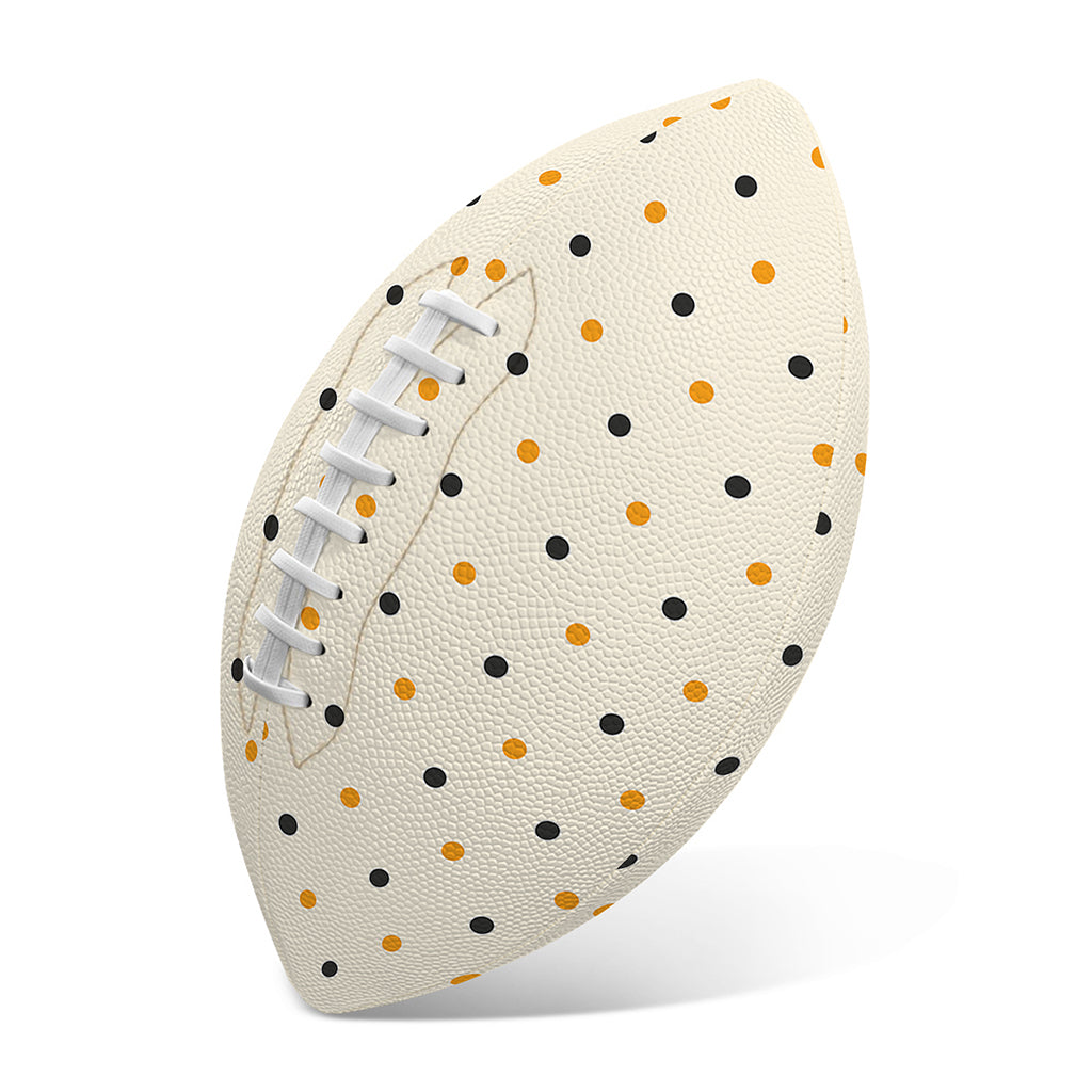 Halloween Polka Dot Pattern Print Rugby Ball
