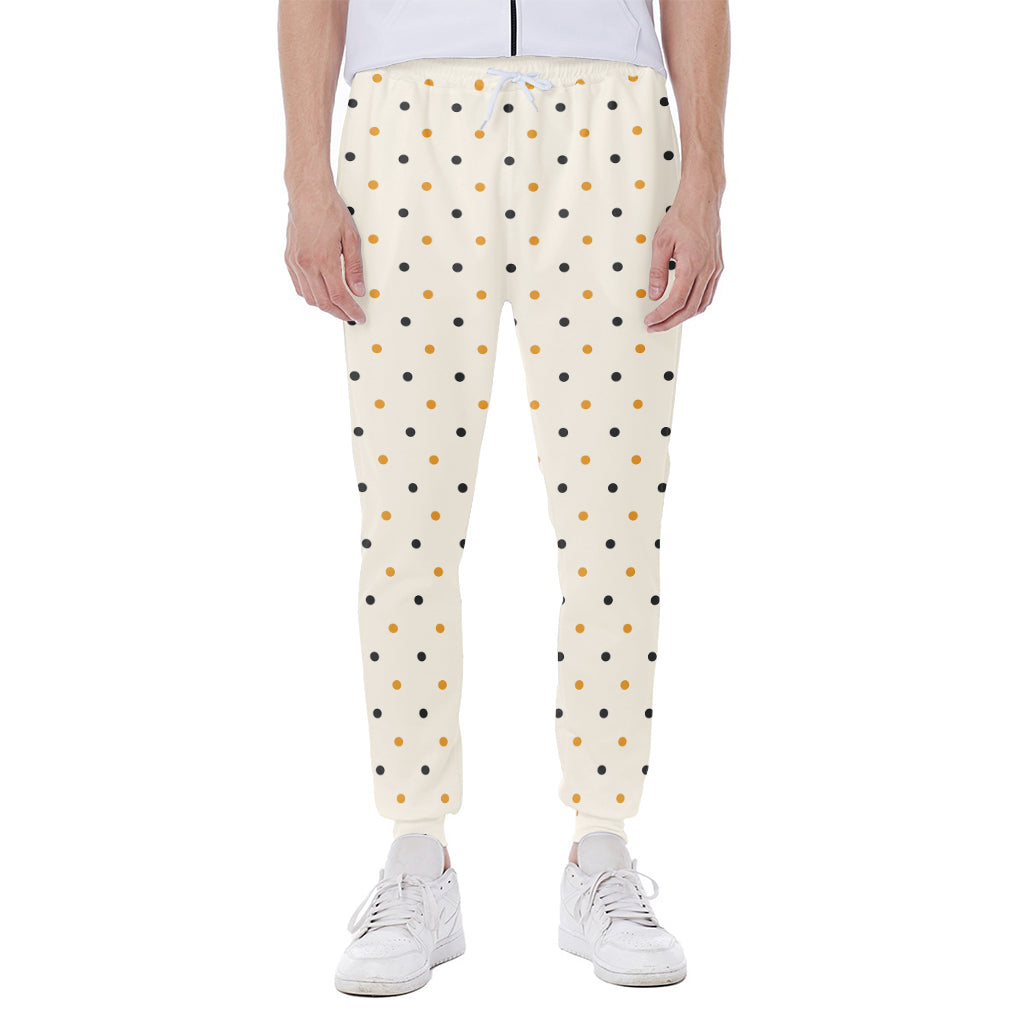 Halloween Polka Dot Pattern Print Scuba Joggers