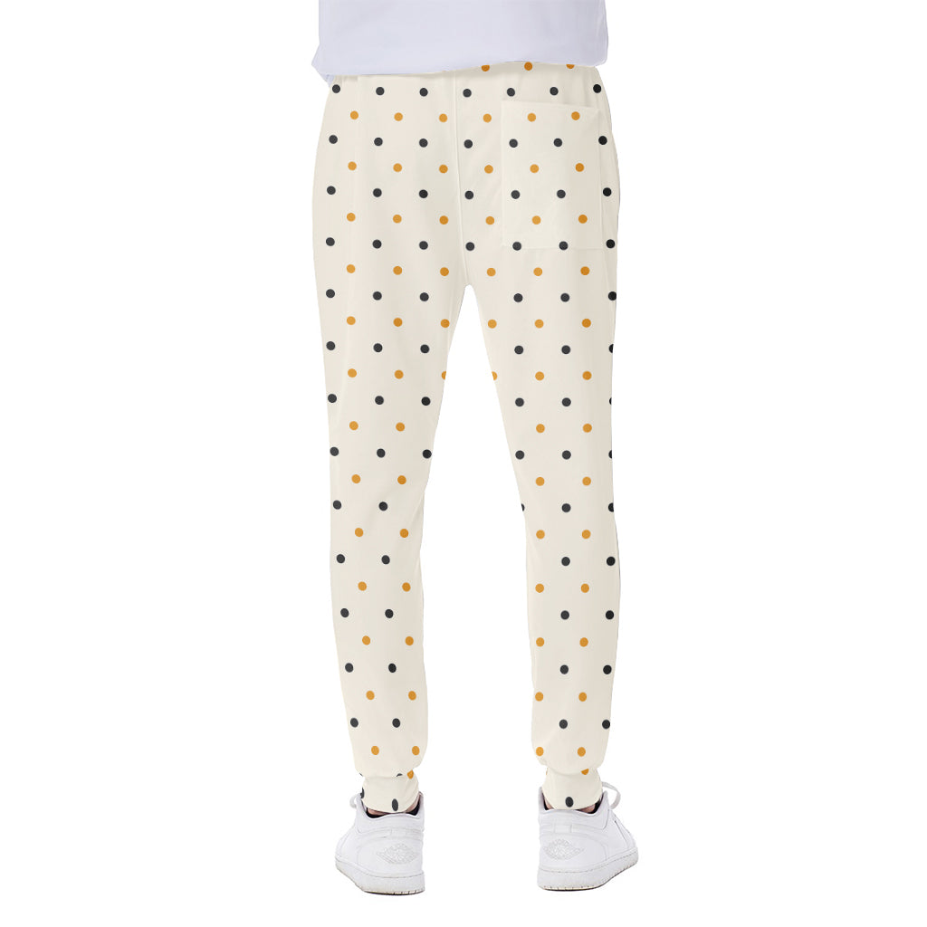 Halloween Polka Dot Pattern Print Scuba Joggers