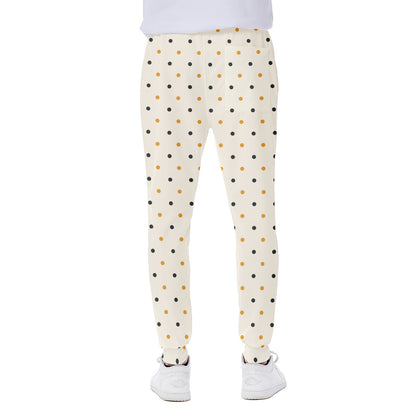 Halloween Polka Dot Pattern Print Scuba Joggers