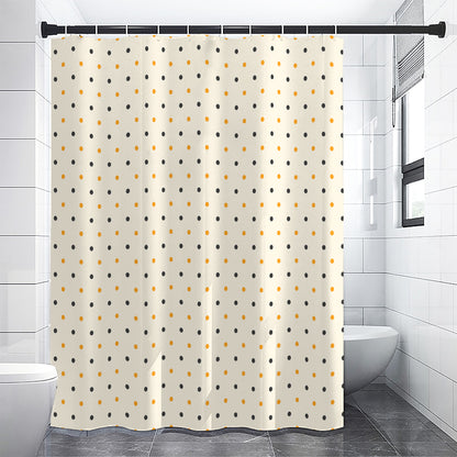 Halloween Polka Dot Pattern Print Shower Curtain