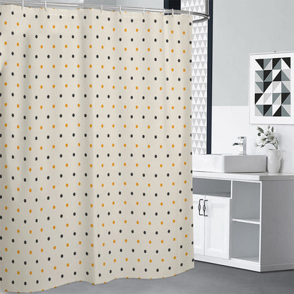 Halloween Polka Dot Pattern Print Shower Curtain