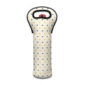 Halloween Polka Dot Pattern Print Single Neoprene Wine Tote