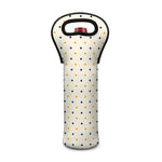 Halloween Polka Dot Pattern Print Single Neoprene Wine Tote