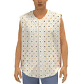 Halloween Polka Dot Pattern Print Sleeveless Baseball Jersey