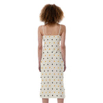 Halloween Polka Dot Pattern Print Slim Fit Midi Cami Dress