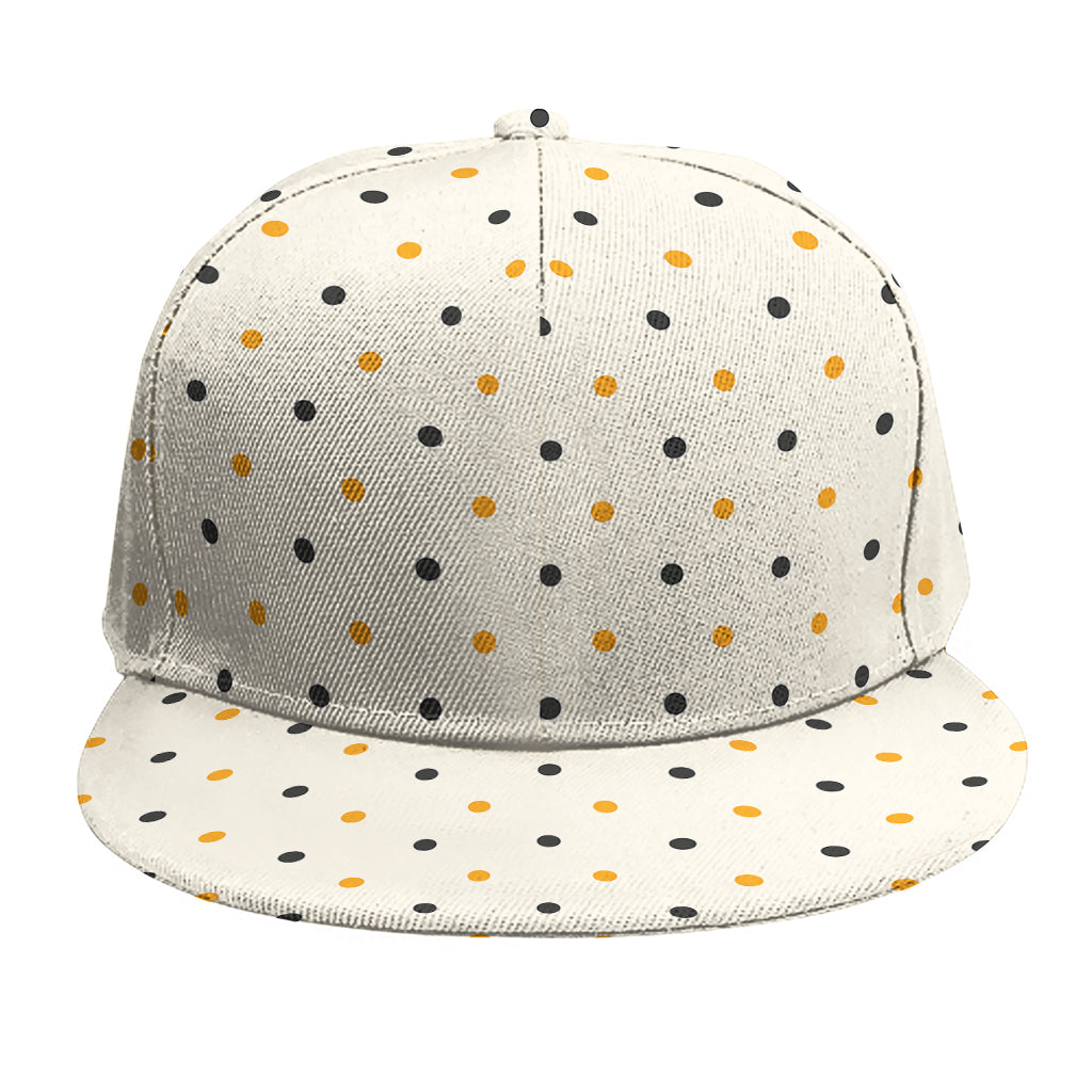 Halloween Polka Dot Pattern Print Snapback Cap