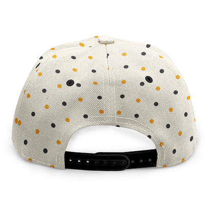 Halloween Polka Dot Pattern Print Snapback Cap