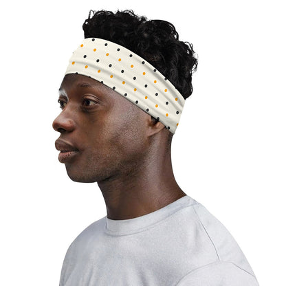 Halloween Polka Dot Pattern Print Sports Headband