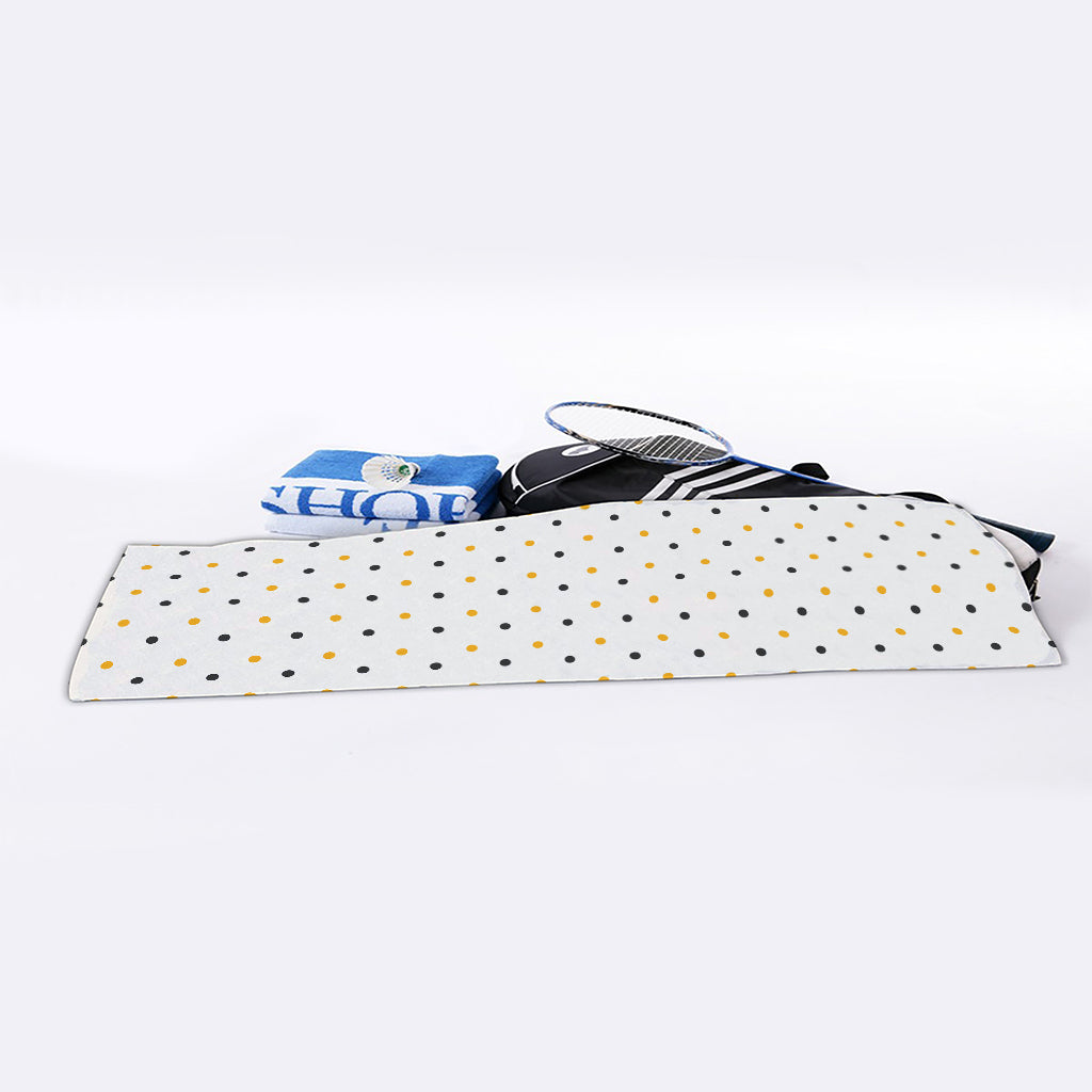 Halloween Polka Dot Pattern Print Sports Towel
